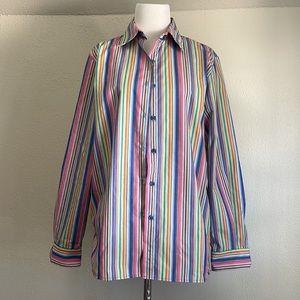 Foxcroft Stripes Button Down Shirt